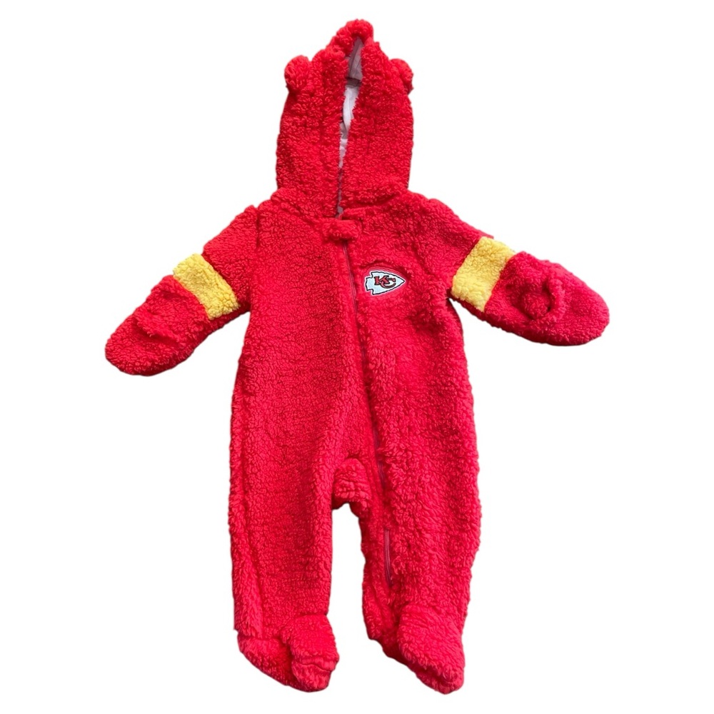 Kansas City Chiefs Fleece Sherpa One Piece NFL Apparel 6/9 Months